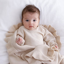 Load image into Gallery viewer, Ollie and Echo | Knitted Frill Blanket