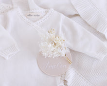 Load image into Gallery viewer, Ollie and Echo | Cross Over Knitted Baby Romper