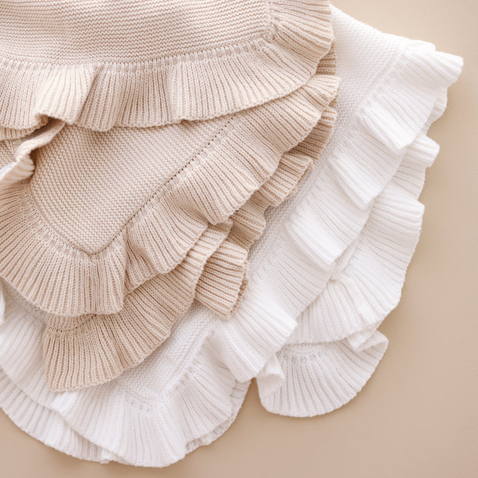 Frill Knitted Blanket