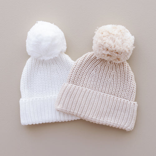 Ollie and Echo | Knitted Newborn Baby Beanie