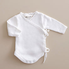 Load image into Gallery viewer, Ollie and Echo | Cross Over Knitted Baby Romper
