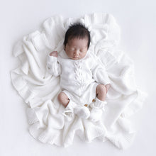 Load image into Gallery viewer, Ollie and Echo | Knitted Heirloom Romper
