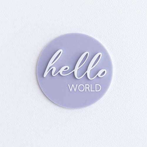 Ollie and Echo | Hello World Announcement Disc Purple