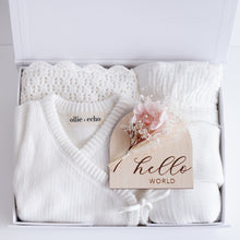 Load image into Gallery viewer, Knitted Baby Gift Box Milk
