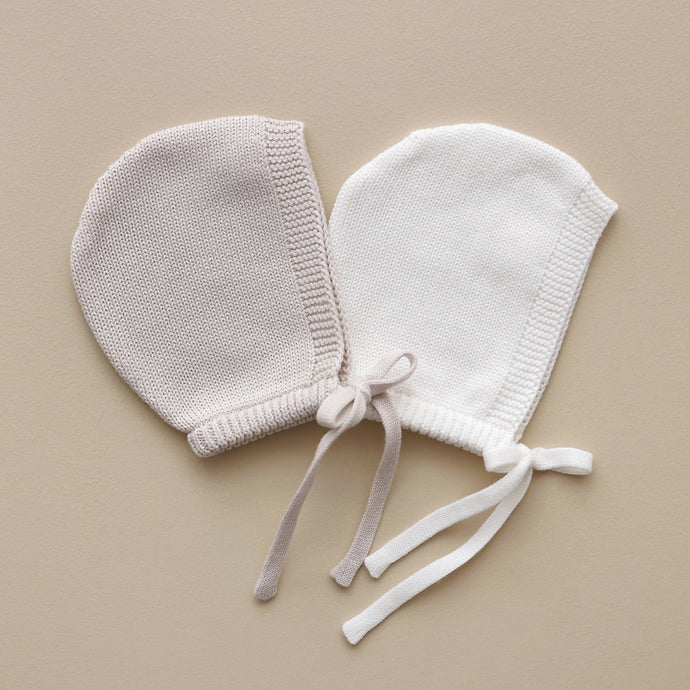 Ollie and Echo | Knitted Baby Bonnet