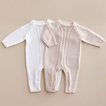 Load image into Gallery viewer, Knitted Cable Romper
