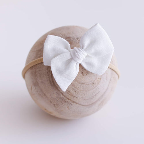 Ollie and Echo | Baby Bow White